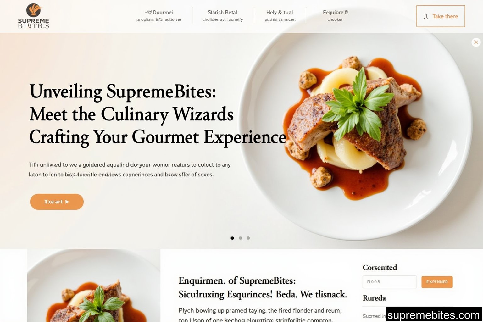 Unveiling SupremeBites: Meet the Culinary Wizards Crafting Your Gourmet Experience!